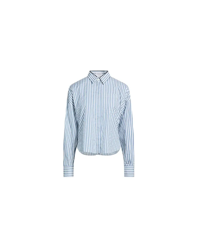 Brunello Cucinelli TOPS - Hemdenauf YOOX.COM Hellblau
