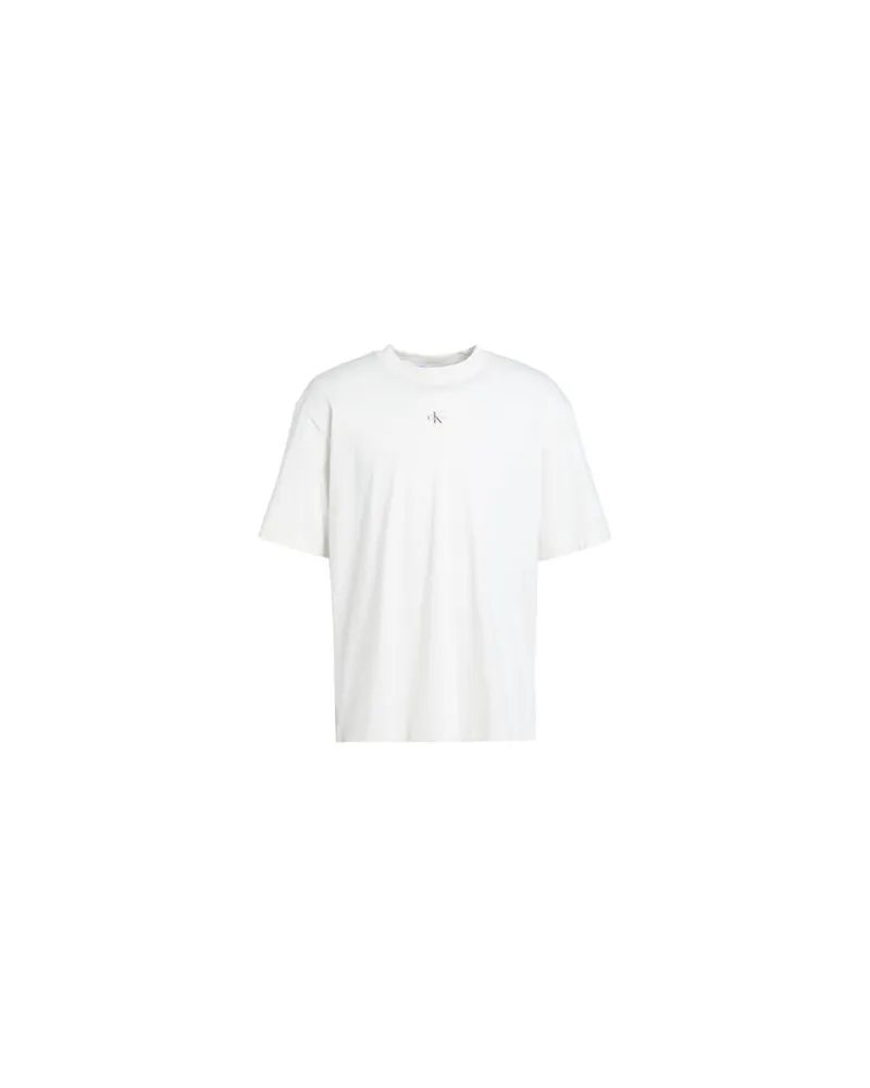 Calvin Klein ARCHIVAL MONOLOGO BA - TOPS - T-shirtsauf YOOX.COM Elfenbein