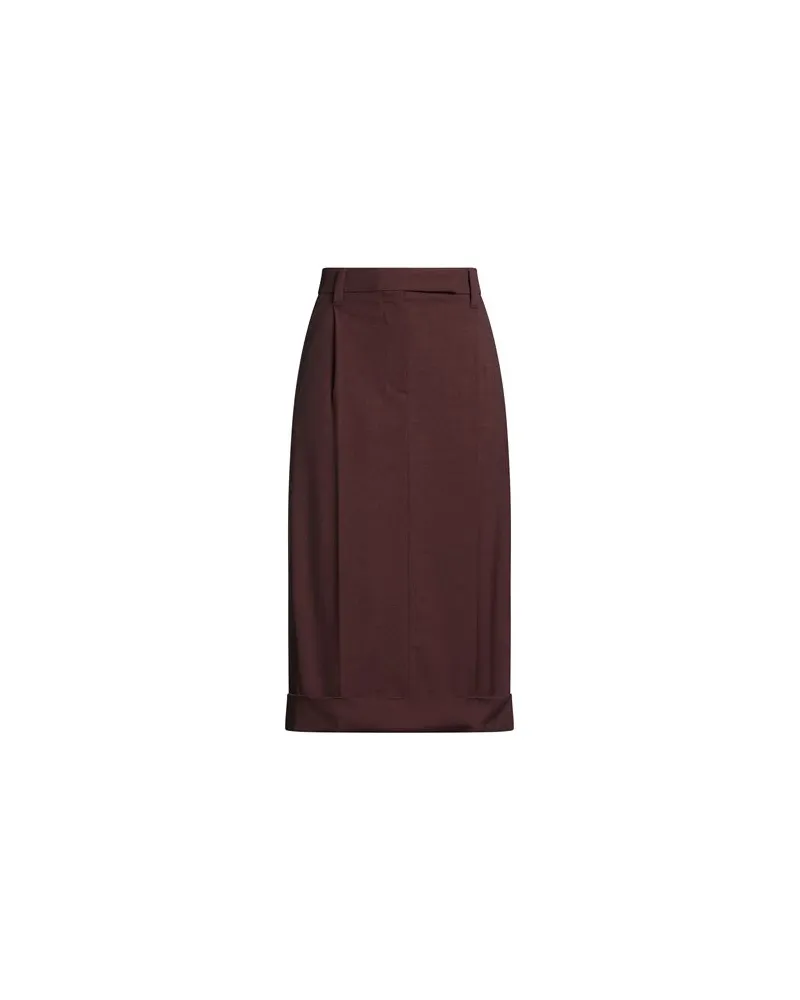 Brunello Cucinelli HOSEN & RÖCKE - Midi-Röckeauf YOOX.COM Schokobraun