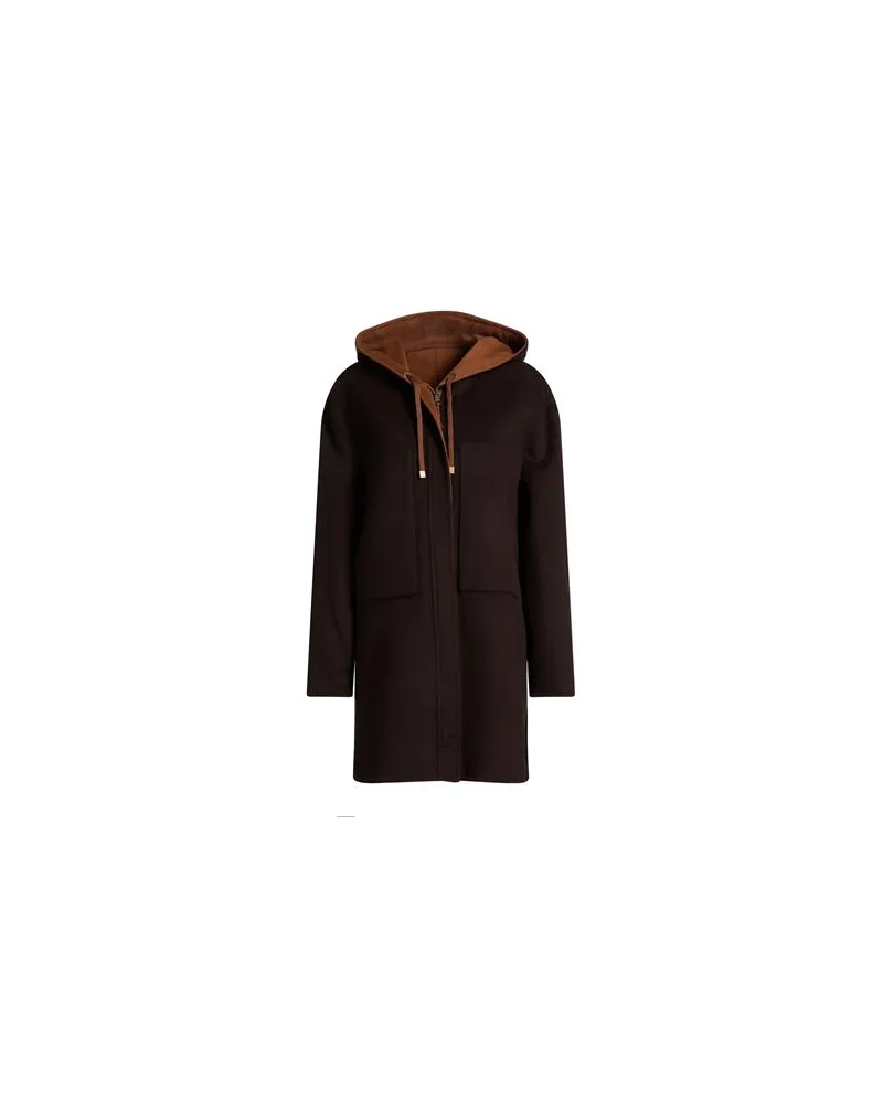 Maliparmi JACKEN & MÄNTEL - Mäntelauf YOOX.COM Dunkelbraun