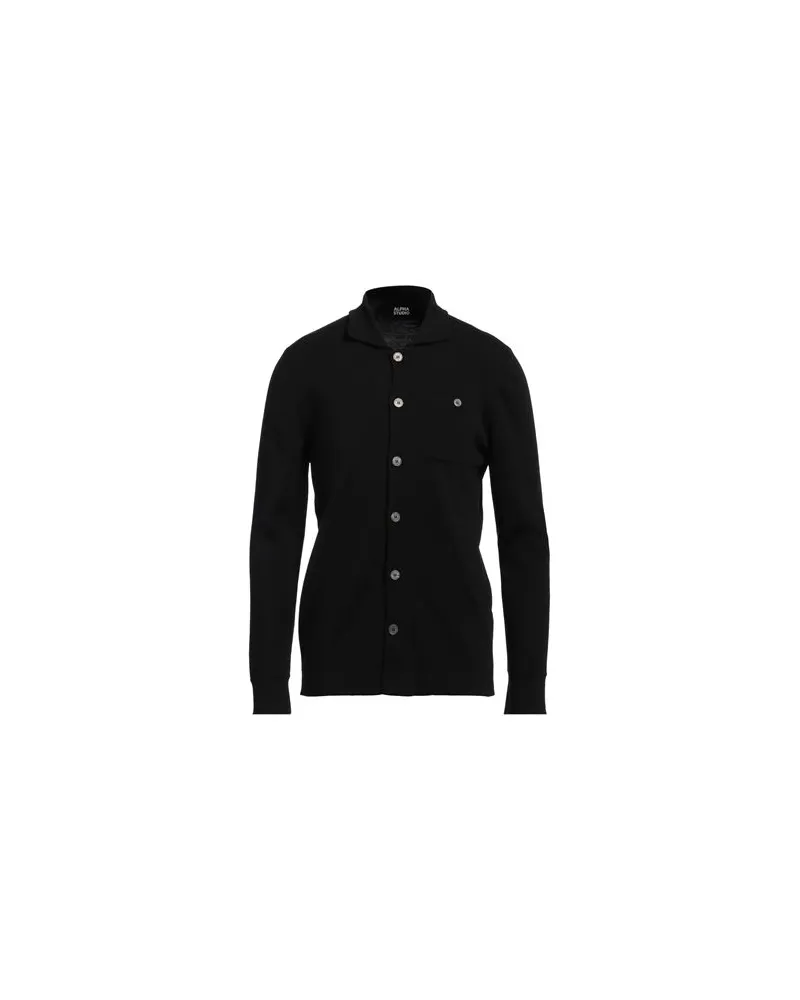 Alpha Studio STRICKWAREN - Strickjackenauf YOOX.COM Schwarz