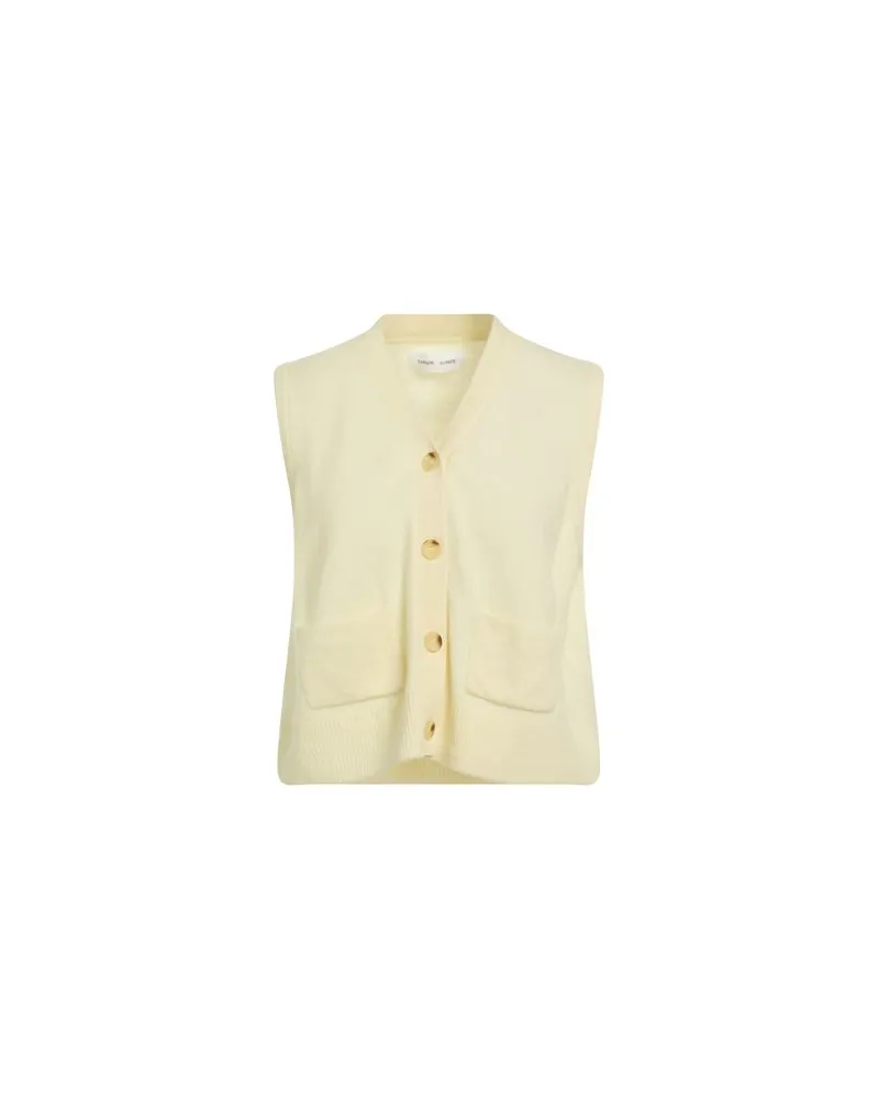 Samsøe & Samsøe STRICKWAREN - Strickjackenauf YOOX.COM Pastellgelb