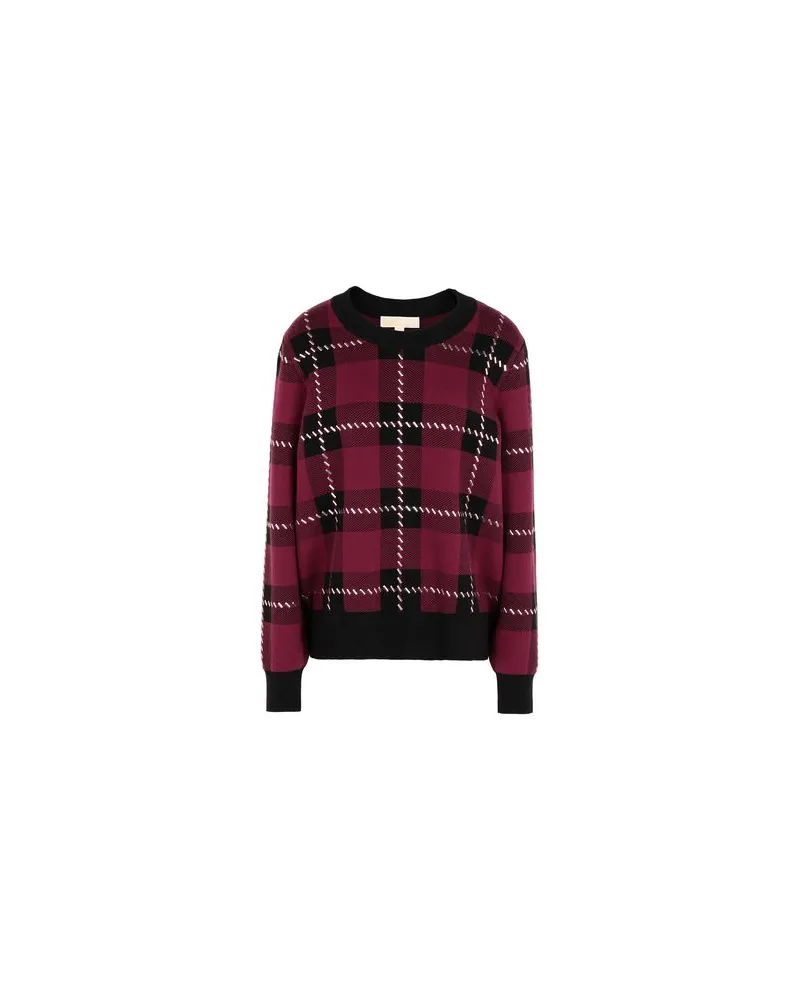 Michael Kors PLAID EMBELL LS SWEATER   - STRICKWAREN - Pulloverauf YOOX.COM Purpur