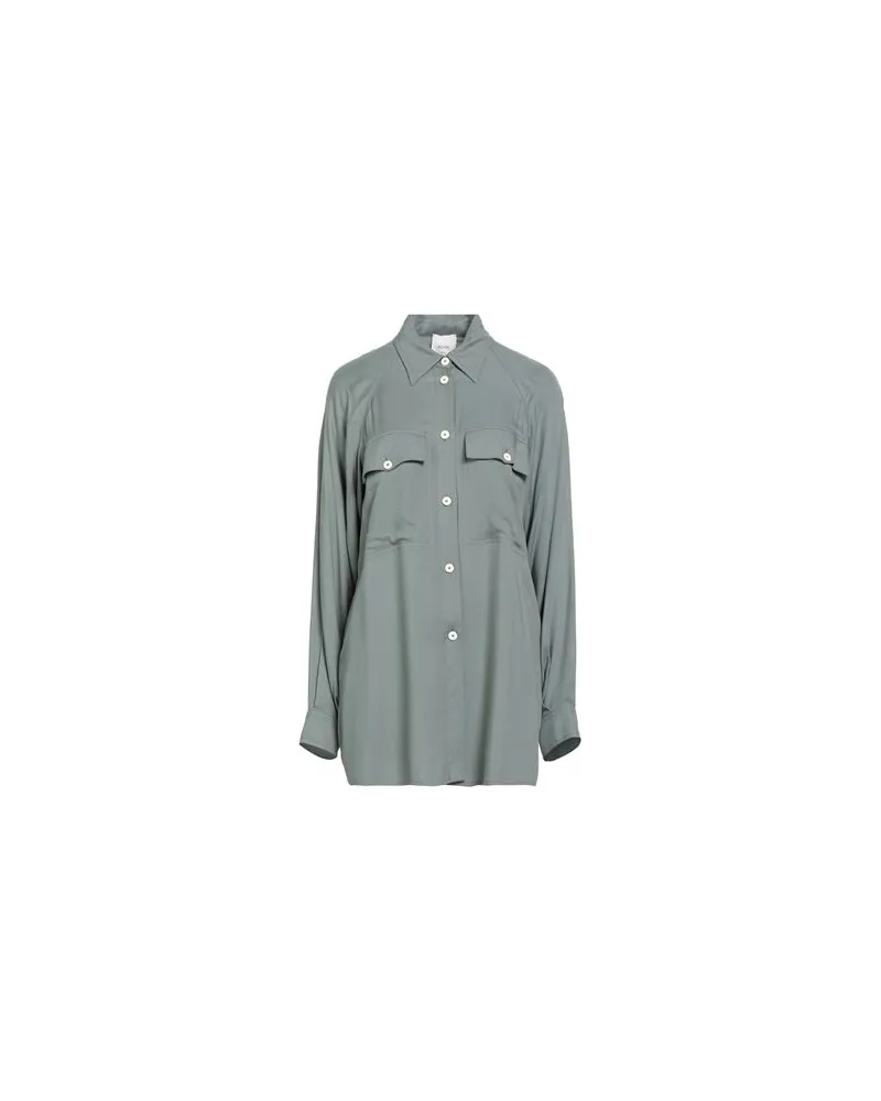 ALYSI CRÈME - TOPS - Hemdenauf YOOX.COM Salbeigrün