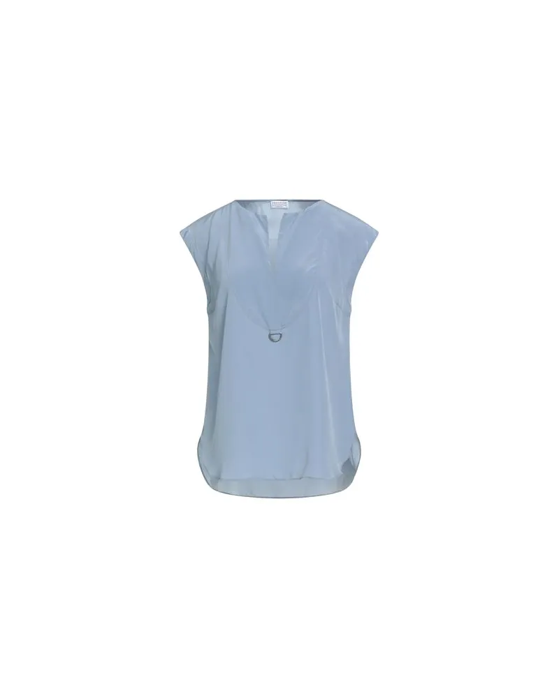 Brunello Cucinelli TOPS - Topsauf YOOX.COM Taubenblau