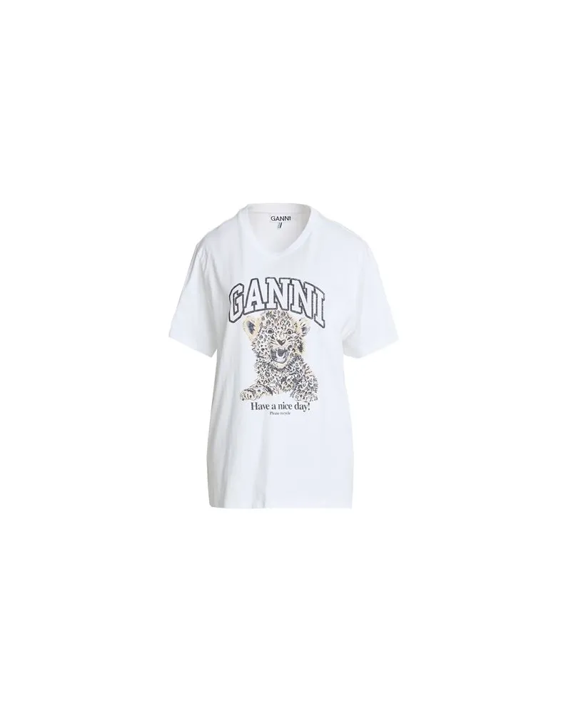 Ganni TOPS - T-shirtsauf YOOX.COM Weiß