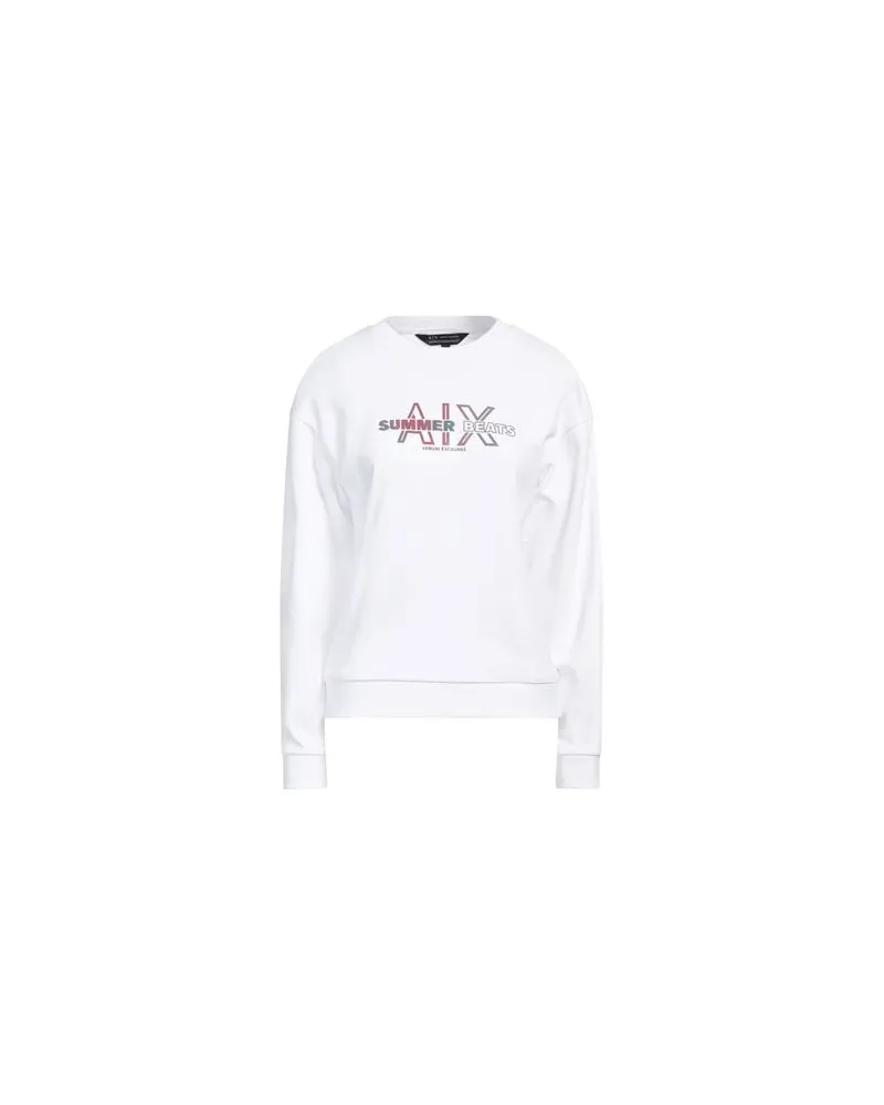 Armani Exchange TOPS - Sweatshirtsauf YOOX.COM Weiß