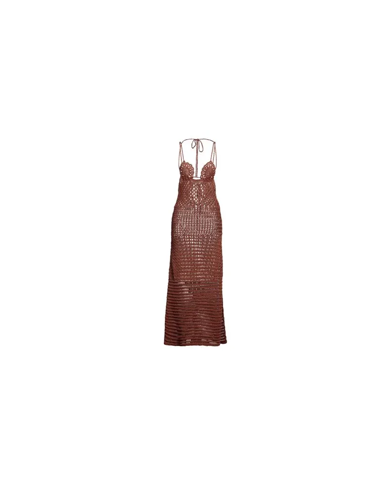 Alanui KLEIDER - Maxi-Kleiderauf YOOX.COM Lederfarben