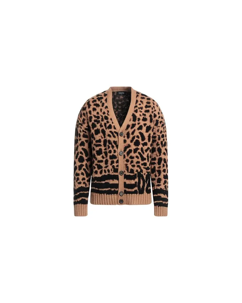 Dsquared2 STRICKWAREN - Strickjackenauf YOOX.COM Kamel