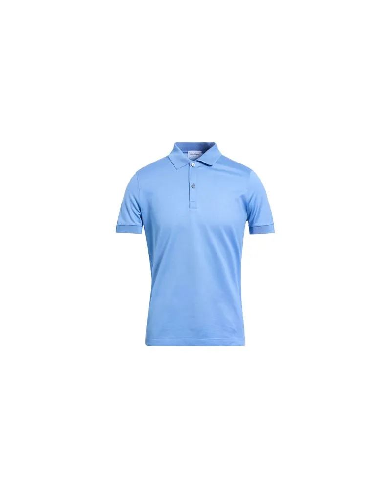 Ferragamo TOPS - Poloshirtsauf YOOX.COM Hellblau