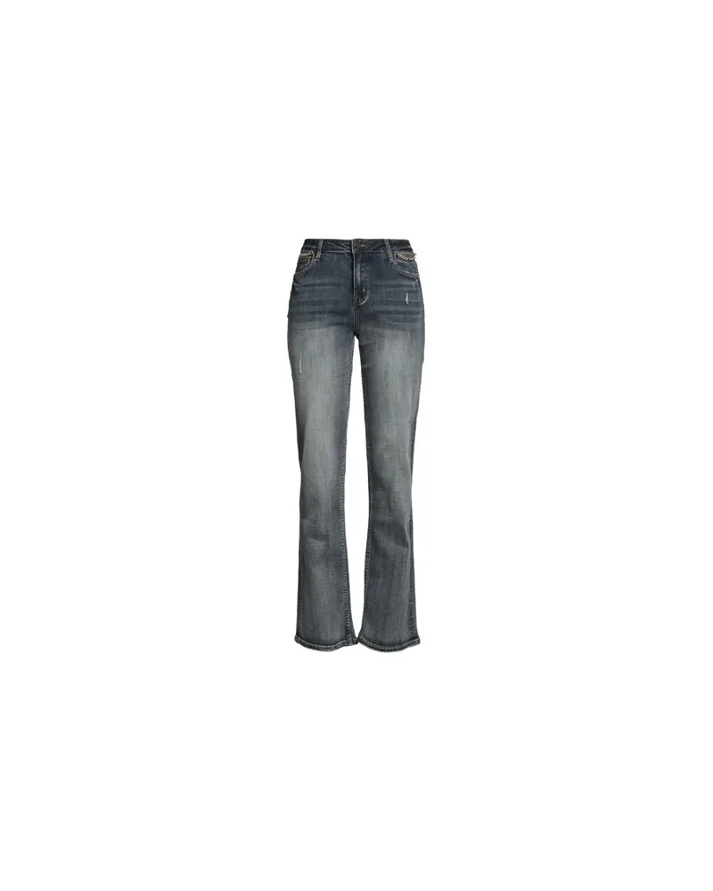 MET  COUTURE - HOSEN & RÖCKE - Jeanshosenauf YOOX.COM Blau
