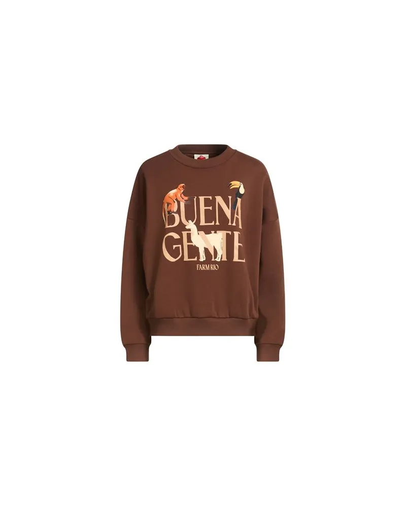 FARM Rio BUENA GENTE BROWN PULL - TOPS - Sweatshirtsauf YOOX.COM Braun