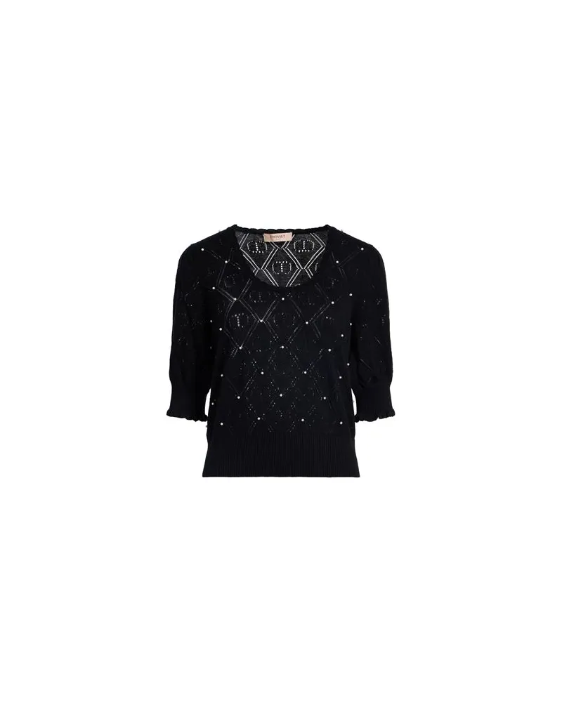 Twin-Set STRICKWAREN - Pulloverauf YOOX.COM Schwarz