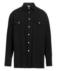 Alexander McQueen Jeanshemd Schwarz