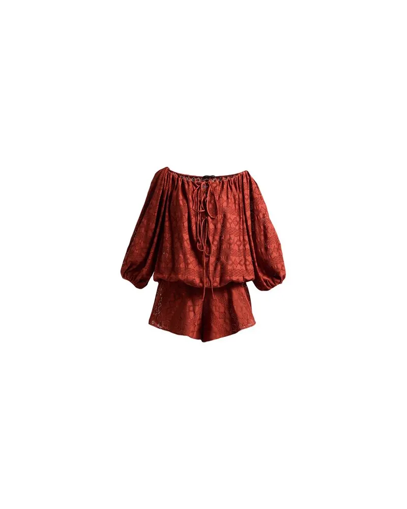 ANDAMANE OVERALLS - Playsuitsauf YOOX.COM Ziegelrot
