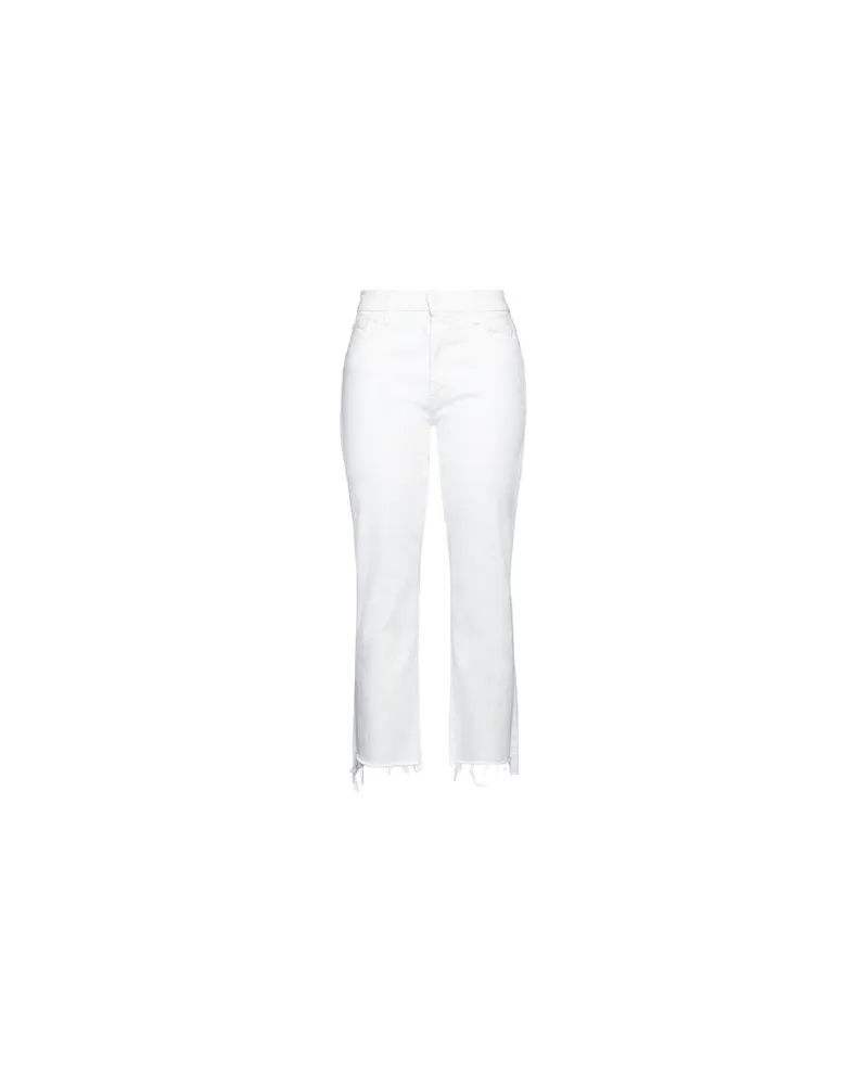 Mother HOSEN & RÖCKE - Jeanshosenauf YOOX.COM Weiß