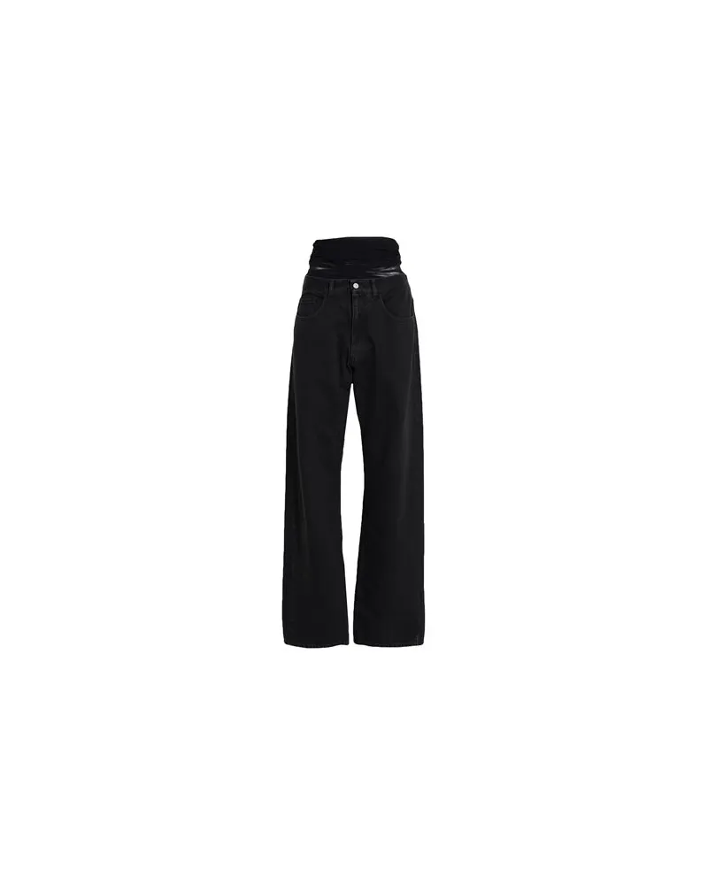 Maison Margiela HOSEN & RÖCKE - Jeanshosenauf YOOX.COM Schwarz