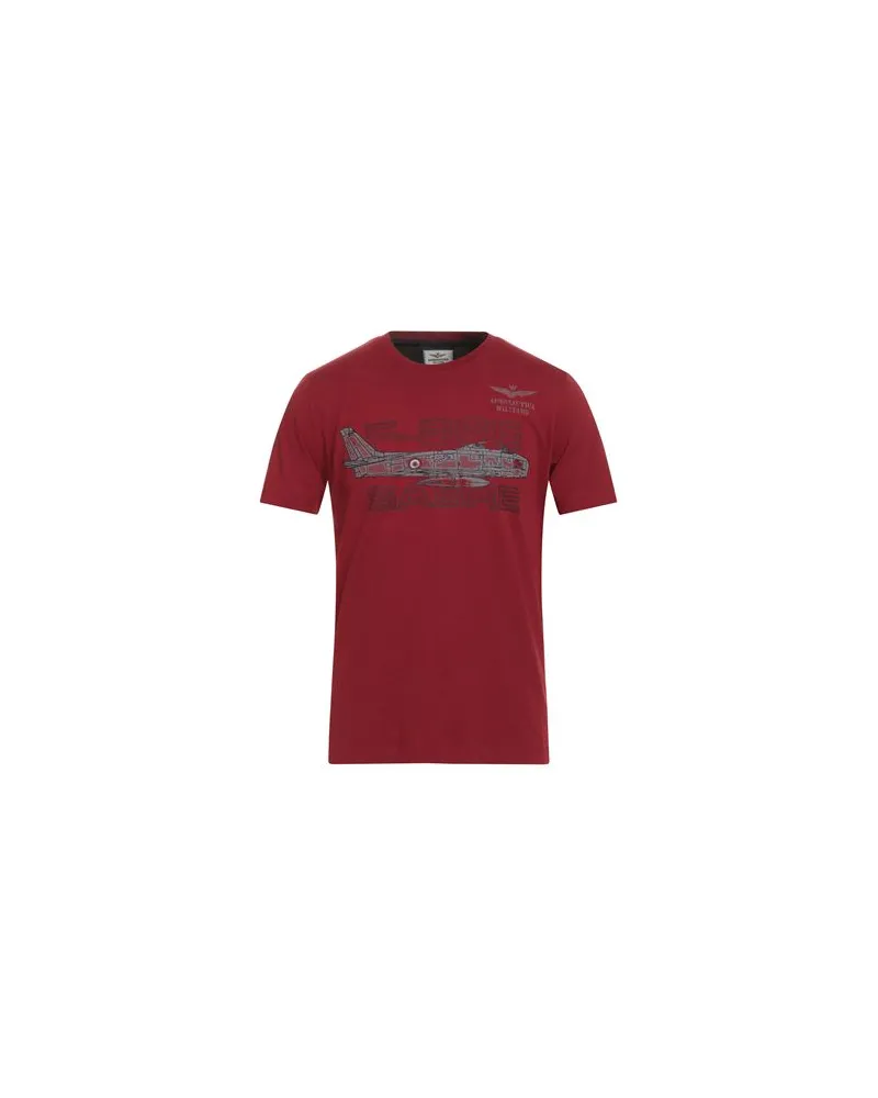 Aeronautica Militare TOPS - T-shirtsauf YOOX.COM Ziegelrot