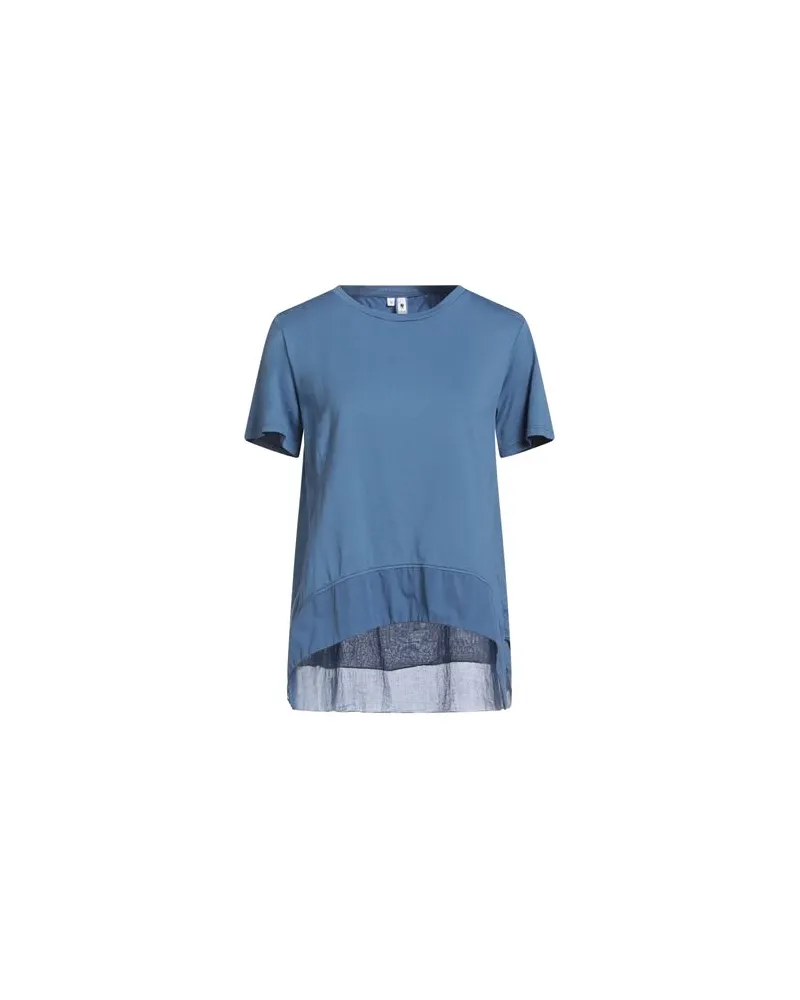 European Culture TOPS - T-shirtsauf YOOX.COM Taubenblau