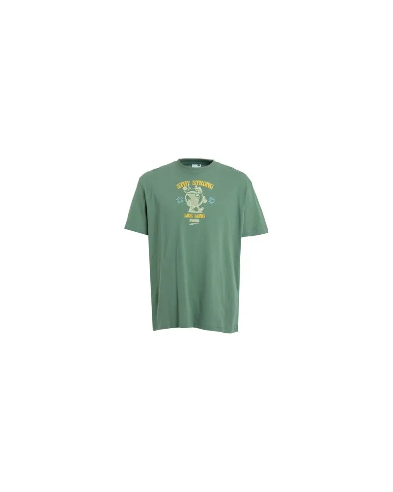 Puma Downtown Graphic Tee - TOPS - T-shirtsauf YOOX.COM Grün