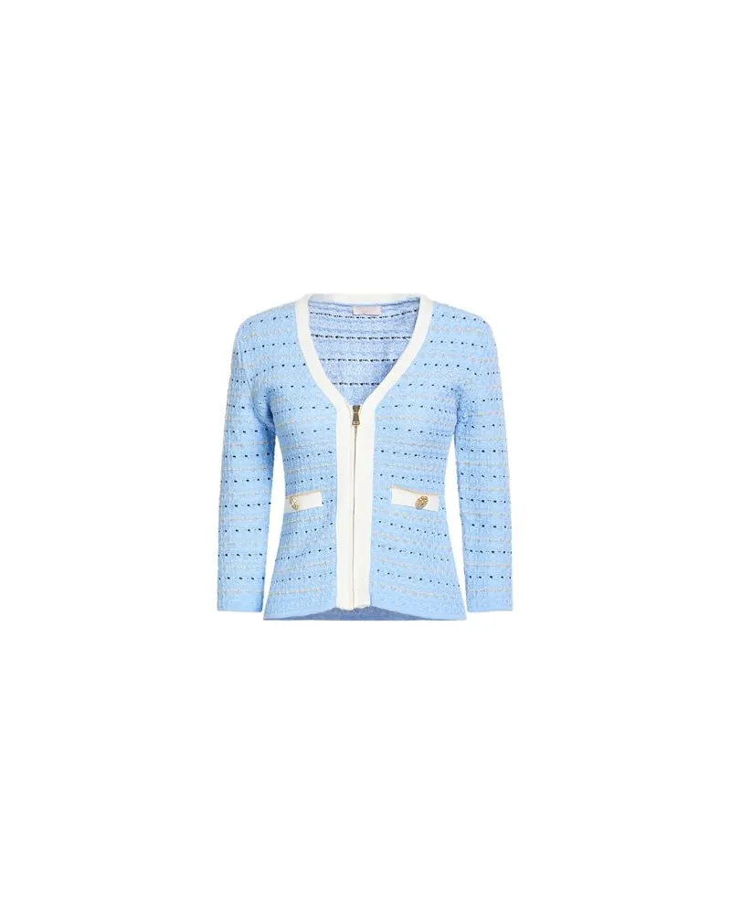 Liu Jo STRICKWAREN - Strickjackenauf YOOX.COM Himmelblau