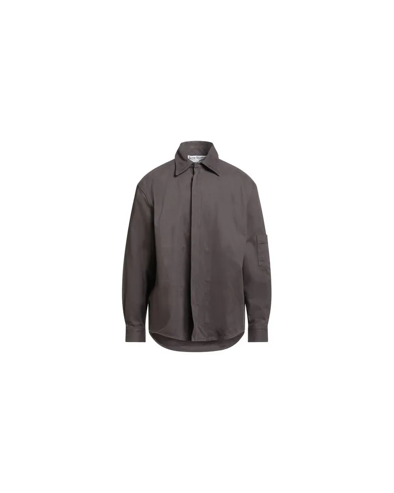 Acne Studios TOPS - Jeanshemdenauf YOOX.COM Dunkelbraun