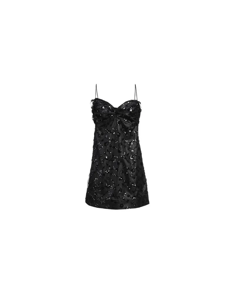 Ganni KLEIDER - Mini-Kleiderauf YOOX.COM Schwarz