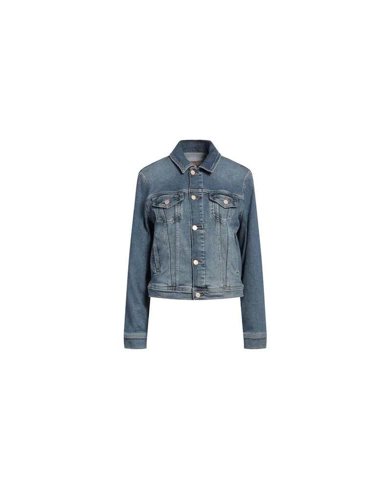 7 for all mankind JACKEN & MÄNTEL - Jeansjacken/Mäntelauf YOOX.COM Blau