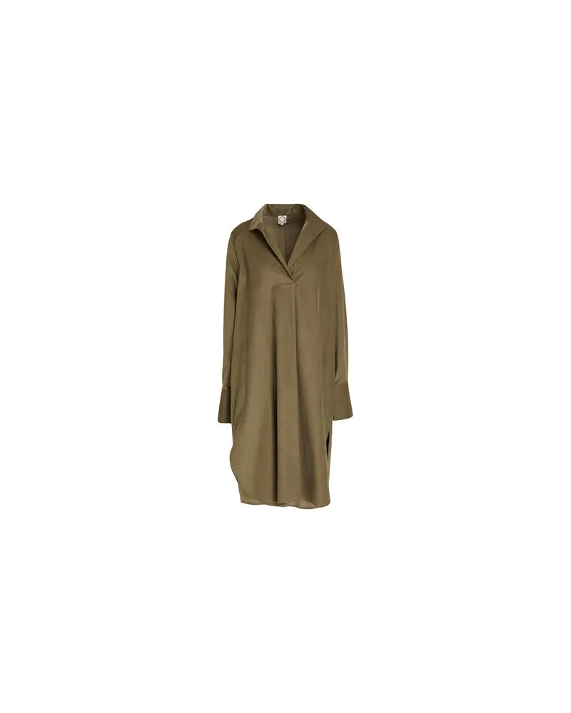 Inès de la Fressange KLEIDER - Midi-Kleiderauf YOOX.COM Militärgrün