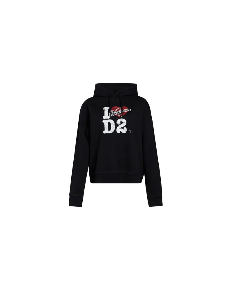 Dsquared2 TOPS - Sweatshirtsauf YOOX.COM Schwarz