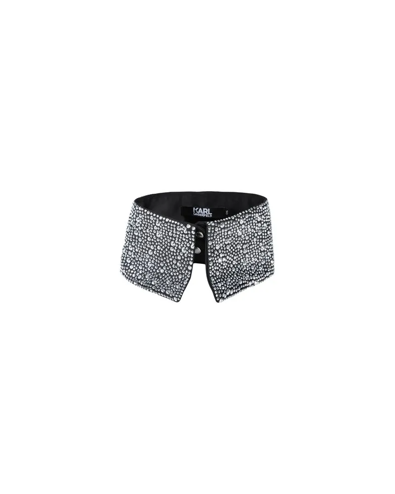 Karl Lagerfeld HUNS PICK SATIN COLLAR  - ACCESSOIRES - Schalsauf YOOX.COM Schwarz