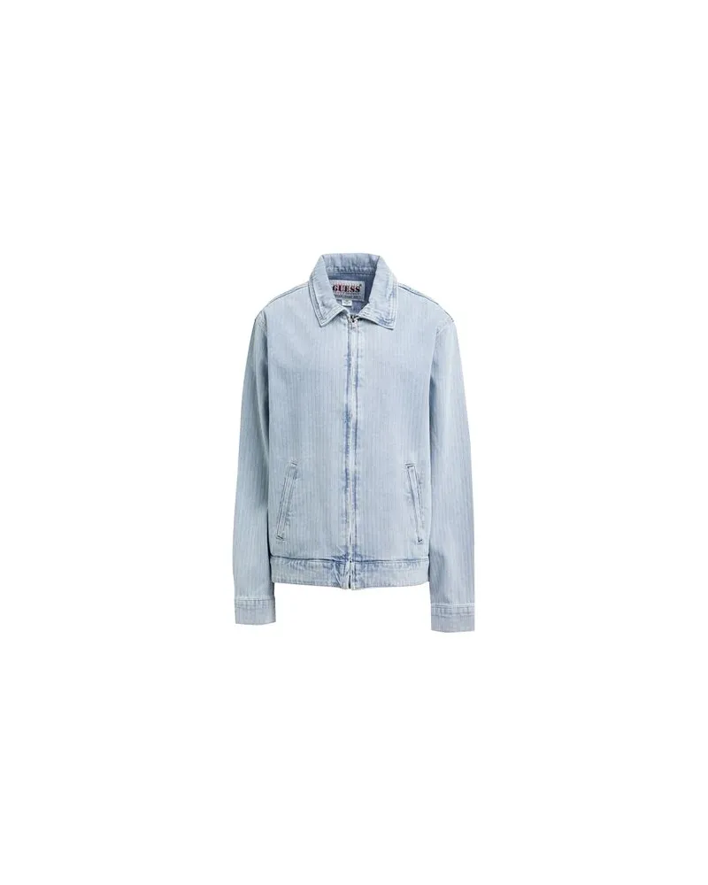Guess JACKEN & MÄNTEL - Jeansjacken/Mäntelauf YOOX.COM Blau