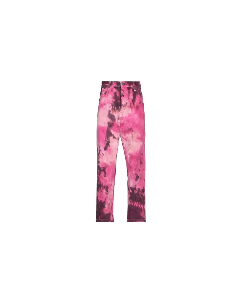 AMI Paris HOSEN & RÖCKE - Jeanshosenauf YOOX.COM Fuchsia