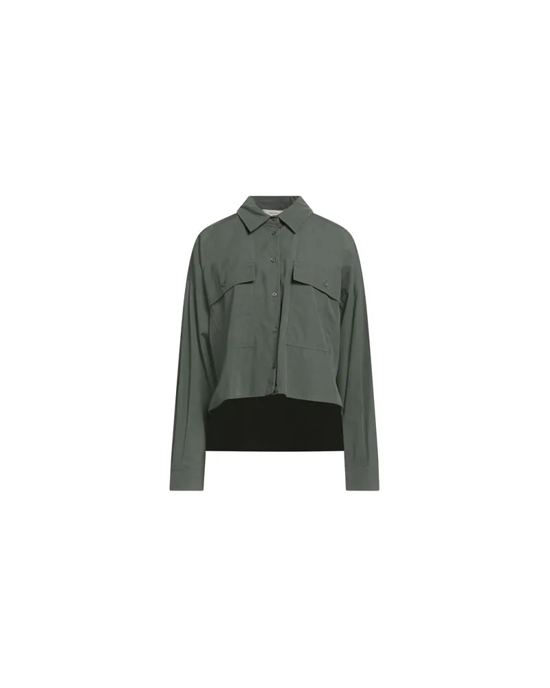 Max Mara TOPS - Hemdenauf YOOX.COM Militärgrün