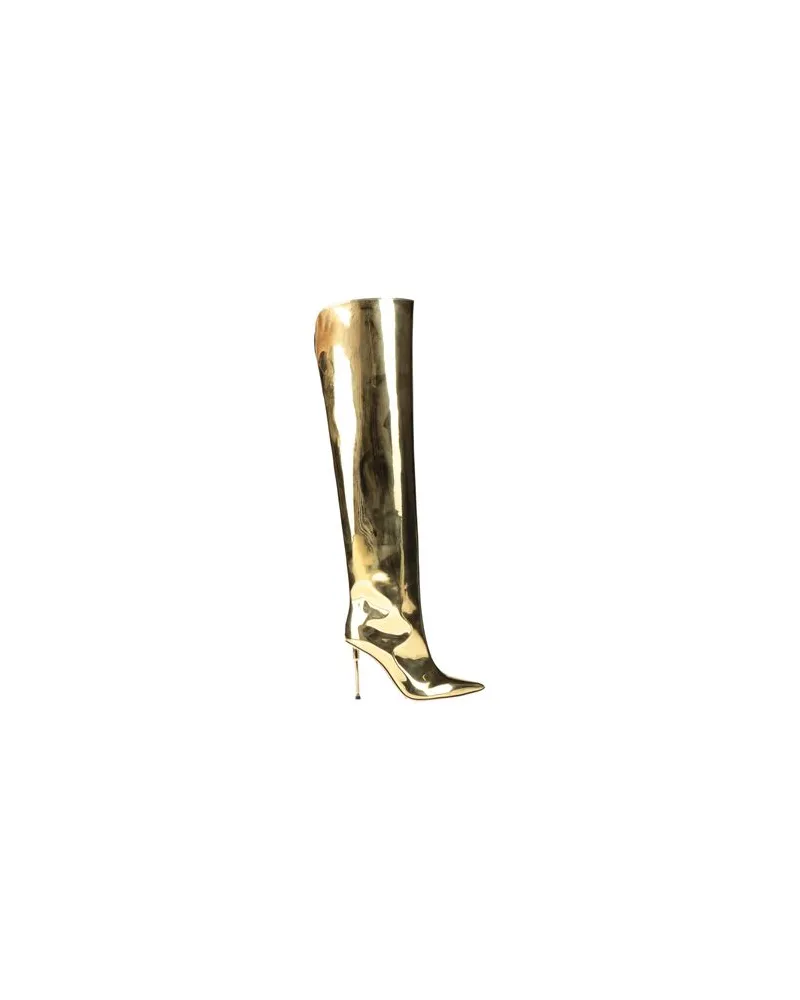Elisabetta Franchi SCHUHE - Stiefelauf YOOX.COM Gold