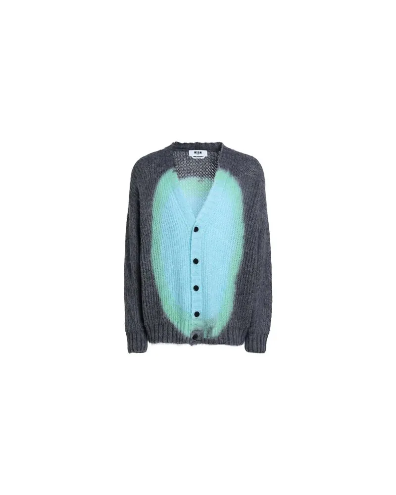 MSGM STRICKWAREN - Strickjackenauf YOOX.COM Himmelblau