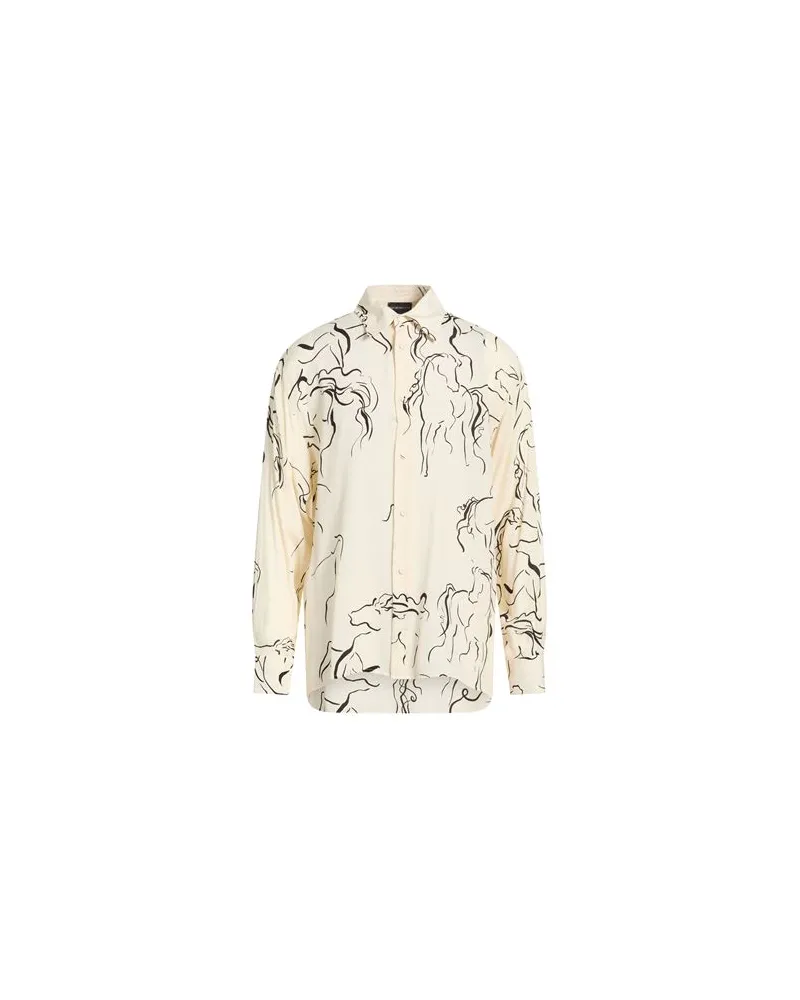 Emporio Armani TOPS - Hemdenauf YOOX.COM Cremeweiß