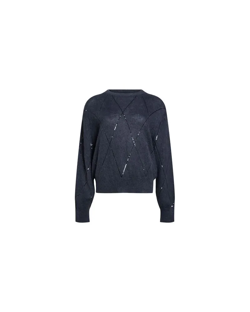 Brunello Cucinelli STRICKWAREN - Pulloverauf YOOX.COM Taubenblau