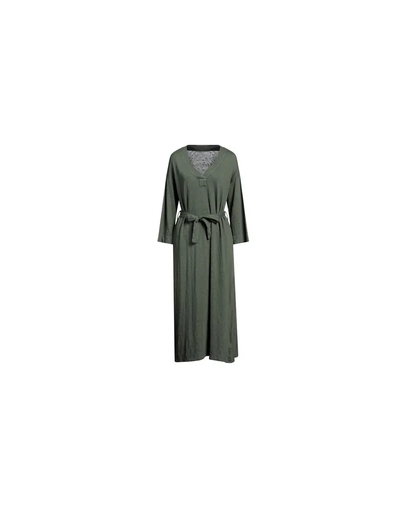 Majestic KLEIDER - Midi-Kleiderauf YOOX.COM Dunkelgrün
