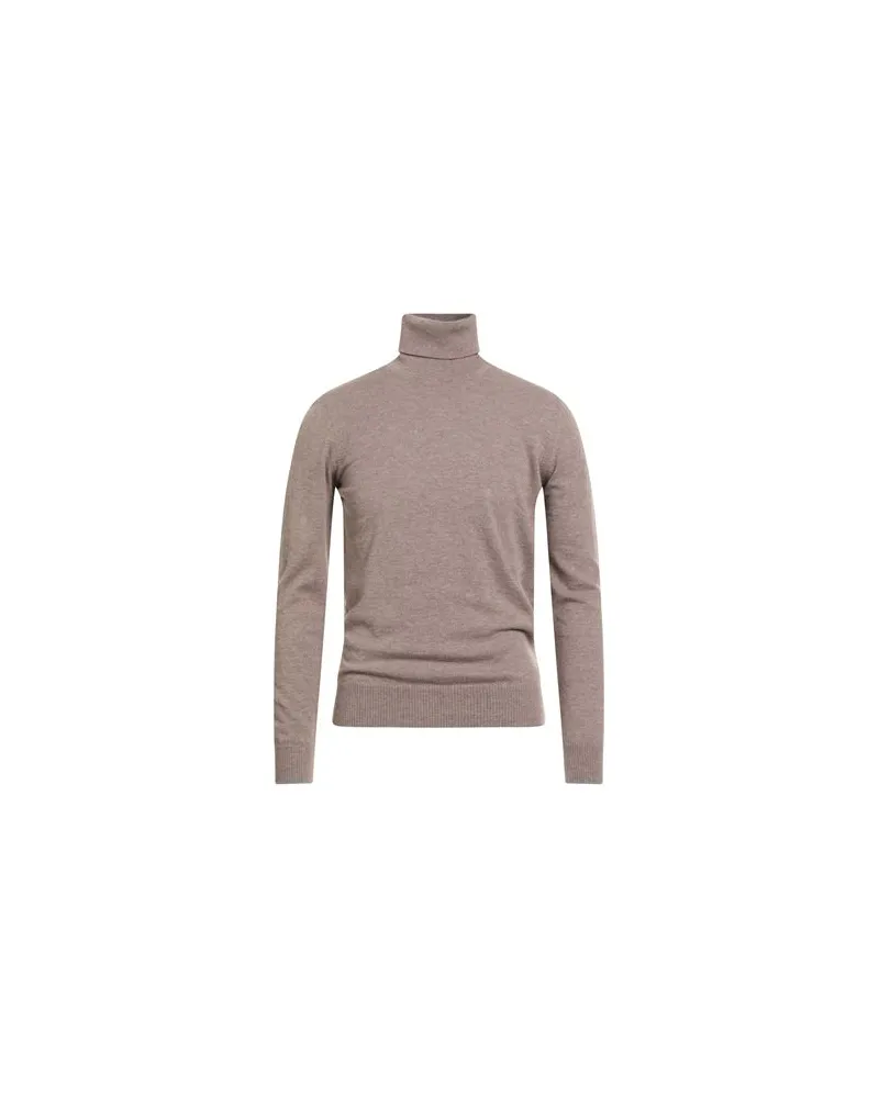 Alpha Studio STRICKWAREN - Rollkragenpulloverauf YOOX.COM Hellbraun