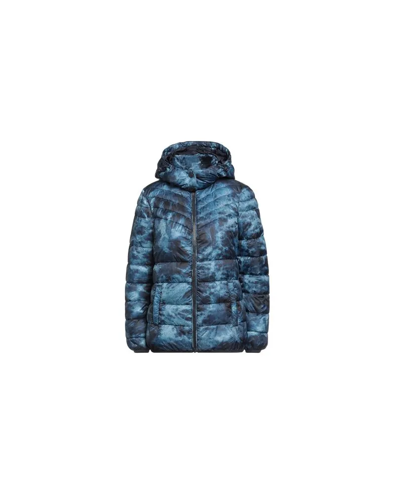 Guess JACKEN & MÄNTEL - Pufferjacken & Daunenjackenauf YOOX.COM Marineblau
