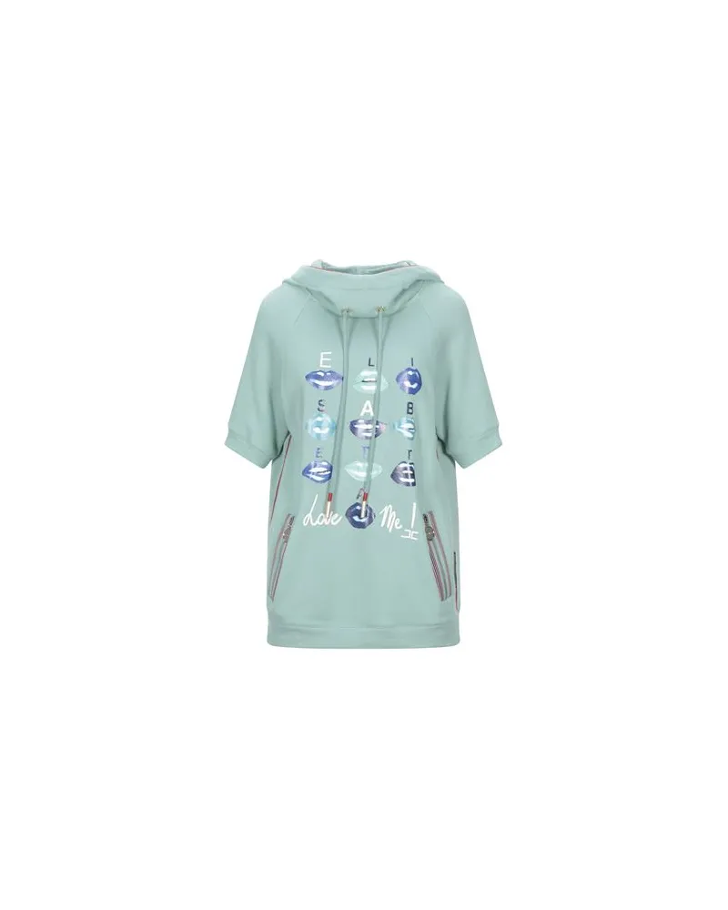 Elisabetta Franchi TOPS - Sweatshirtsauf YOOX.COM Säuregrün