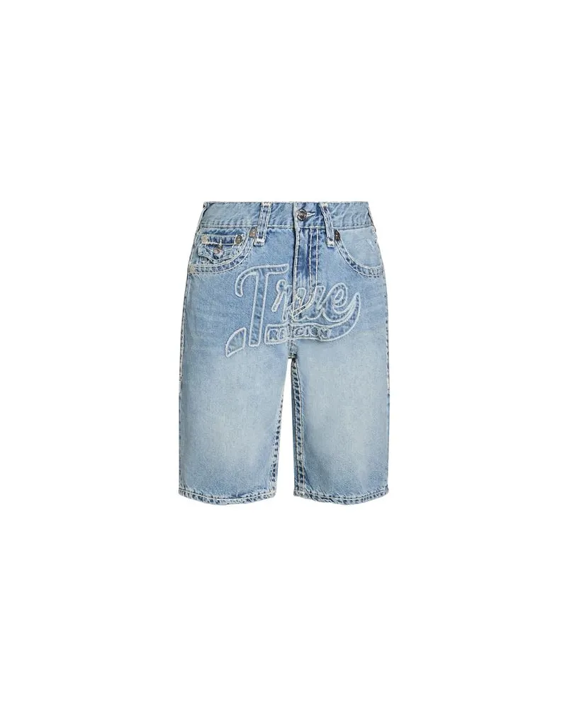 True Religion HOSEN & RÖCKE - Jeansshortsauf YOOX.COM Blau