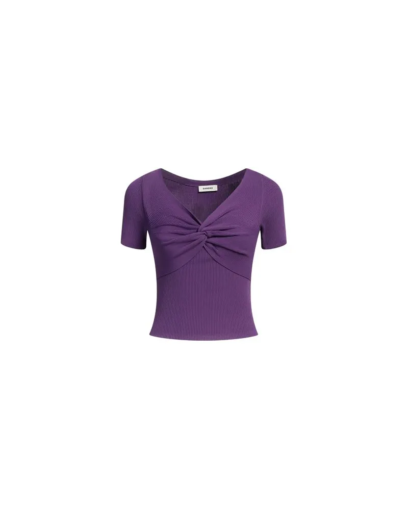 Sandro TOPS - T-shirtsauf YOOX.COM Violett