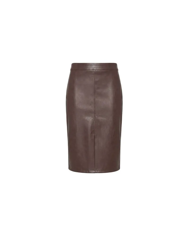 Kaos HOSEN & RÖCKE - Midi-Röckeauf YOOX.COM Dunkelbraun
