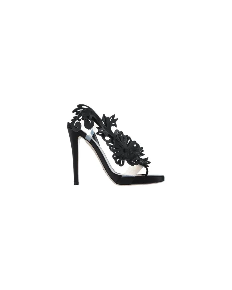 Ermanno Scervino SCHUHE - Sandalenauf YOOX.COM Schwarz