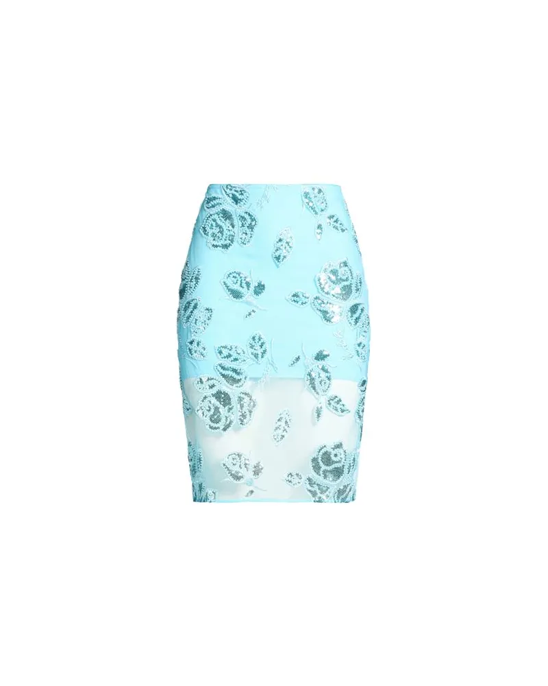 ROTATE Birger Christensen HOSEN & RÖCKE - Midi-Röckeauf YOOX.COM Azurblau