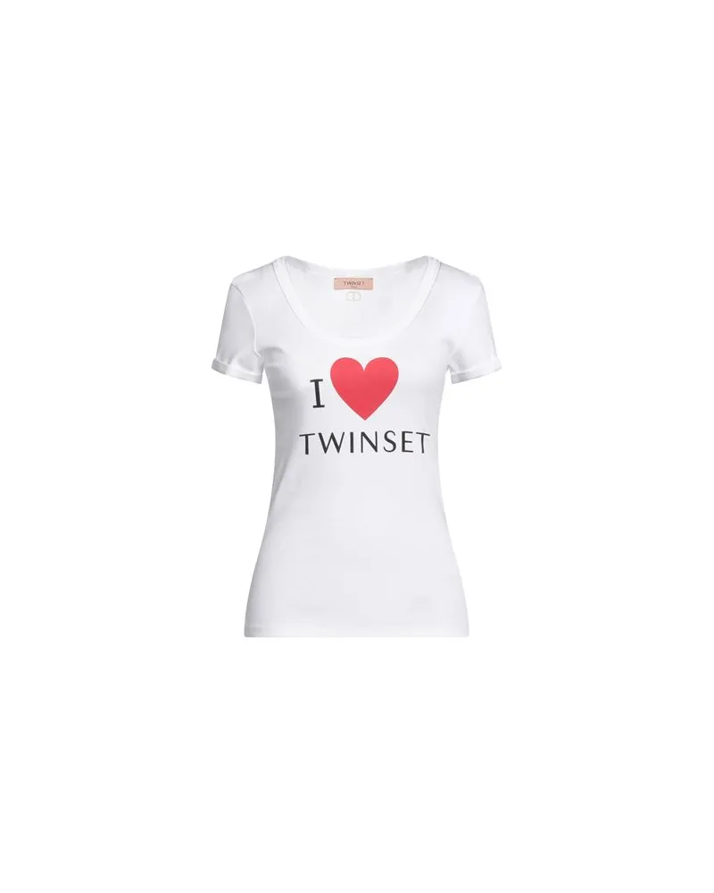 Twin-Set TOPS - T-shirtsauf YOOX.COM Weiß