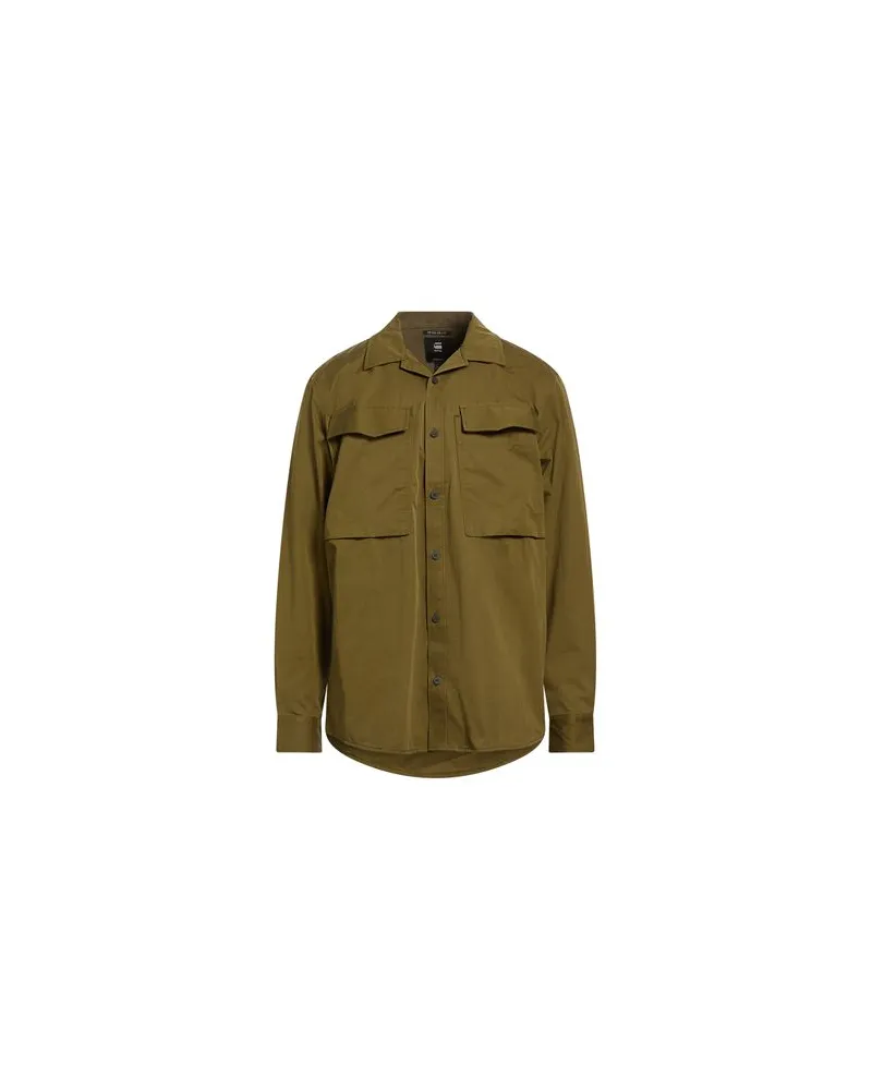 G-STAR RAW TOPS - Hemdenauf YOOX.COM Militärgrün