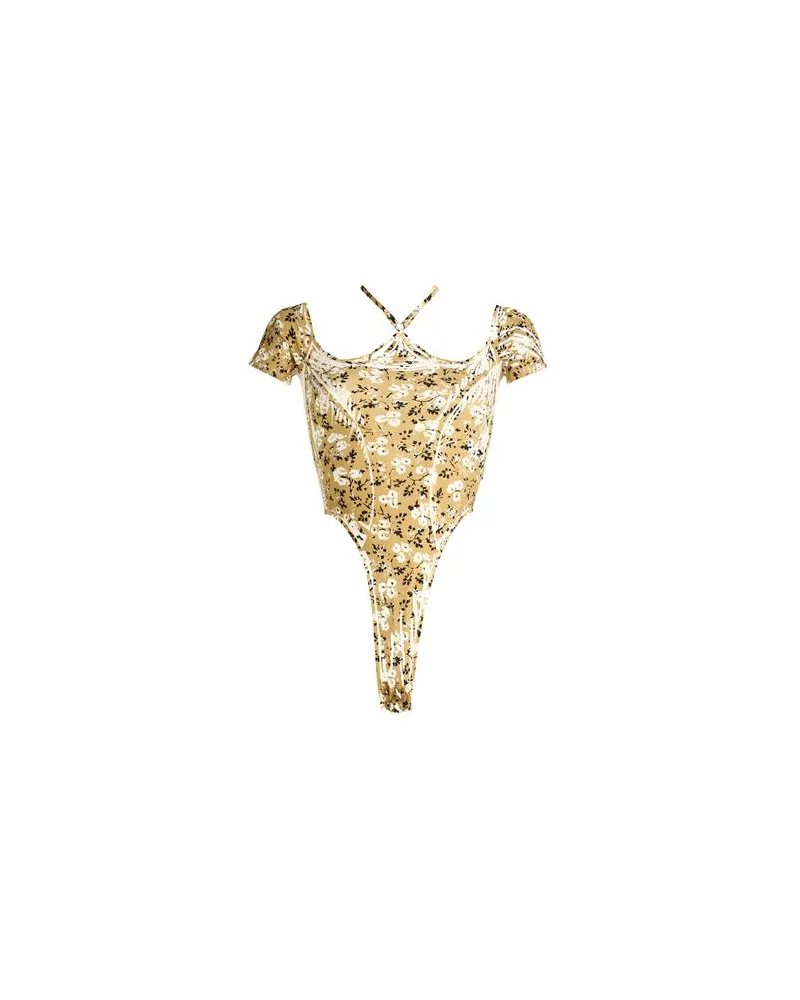 Charlotte Knowles TOPS - Bodysuitsauf YOOX.COM Senf